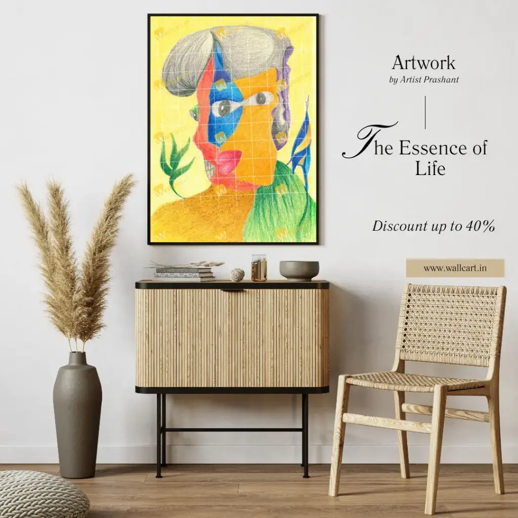 The Essence of Life (Painting with Frame)