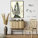 The Flames of Lie (Painting with Frame)