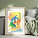 The Rudeness Inside (Original Painting with Frame)