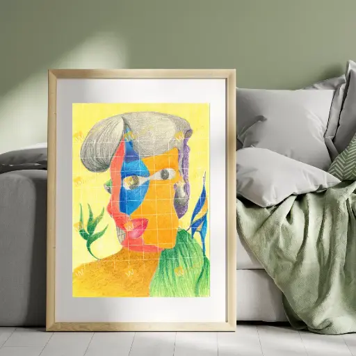 The Essence of Life (Original Painting with Frame)