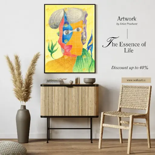 The Essence of Life (Painting with Frame)