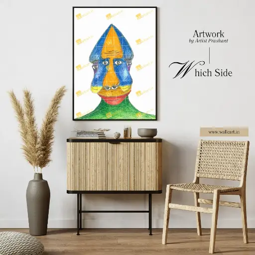 Which Side (Painting with Frame) 